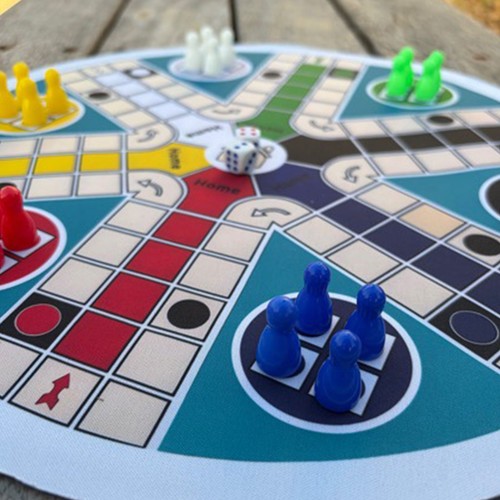 Ludo board game round - game,