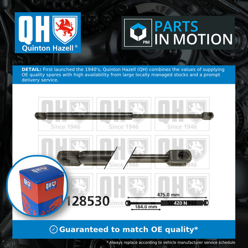 Boot gas strut - boot, fits