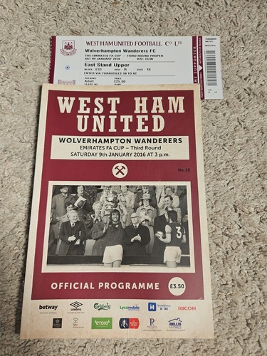 West ham wolves 9th january - ham,