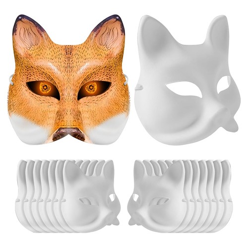 Paper mache animal masks - paper,