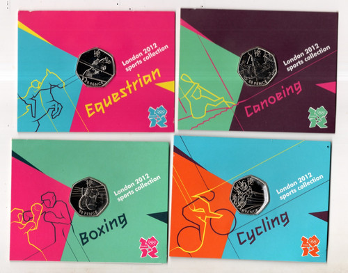 Olympic 50p coins - 4,