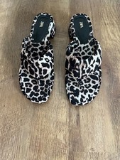 Zara animal print mules