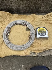STAINLESS STEEL GUY LINE WIRE 59 Ft WITH BRASS EYELET FITTINGS MILITARY KIT