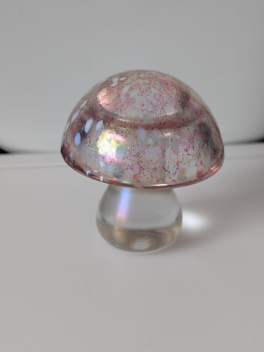 Small glass pink white - glass, &