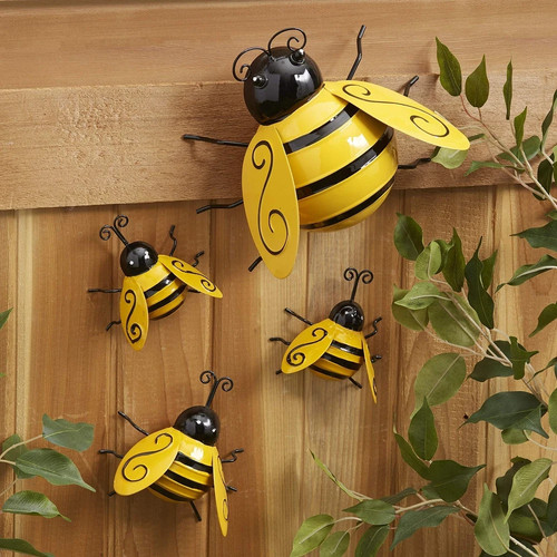 Set metal bumble bee - set,