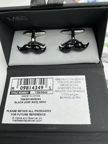 Mens moustache cufflinks - mens,