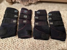 Premier Equine Turnout Boots Hind medium Black 2 sets well used cheap 