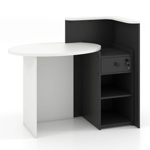 Reception desk with - reception, lockable