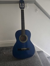 Used Acoustic Blue Guitar With