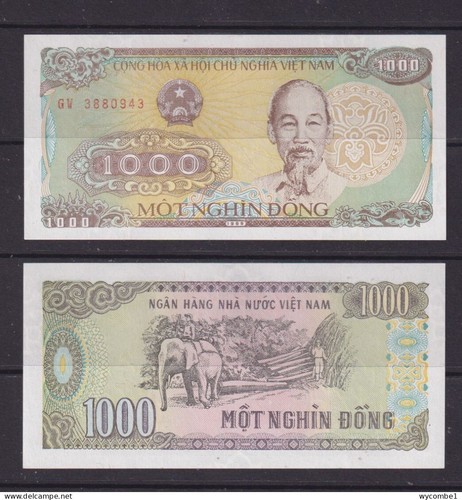 Vietnam 1988 1000 - 1988, unc