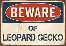 Beware of Leopard Gecko Sign, Leopard Gecko sign, Leopard Gecko Plaque.