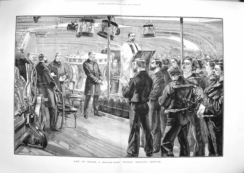 Old antique print 1889 life - old,