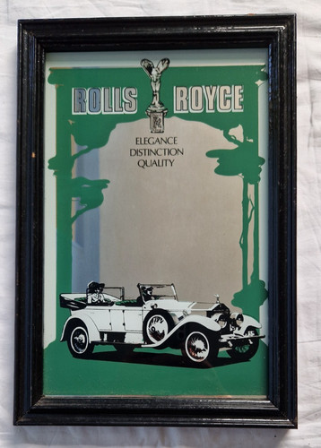 Vintage rolls royce - rolls, framed
