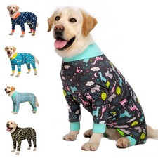 Cotton Dog Pajamas Winter Clothes Warm Pet Puppy Jumpsuit Coat For Medium Large