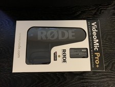 RØDE Rode VideoMic Pro+ Plus Pro + On- Camera Shotgun Microphone Battery RRP£259