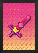 Terraria Starfury Framed Wall