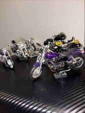Lot of 7 Maisto Harley