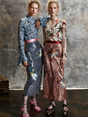 Erdem silk chiffon blue - erdem,