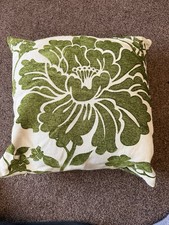 3 X Green & Beige Cut Velvet