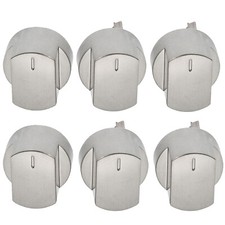 Hob Oven Knobs Silver x 6 for