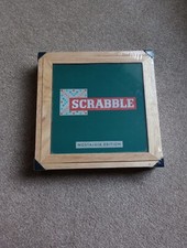 RARE  WOODEN BOXED SCRABBLE
