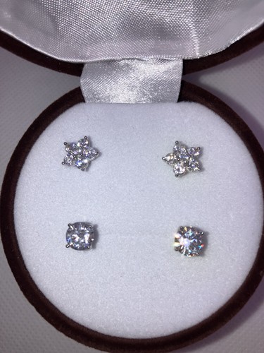 Diamonique 3ct earring set - diamonique, tw