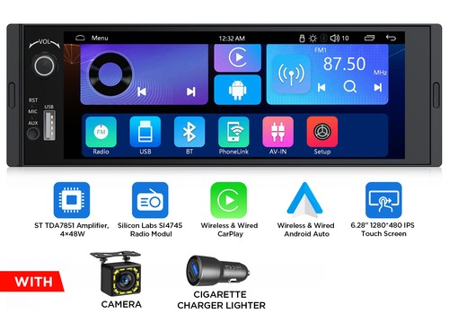 Wireless apple carplay - 6.28",