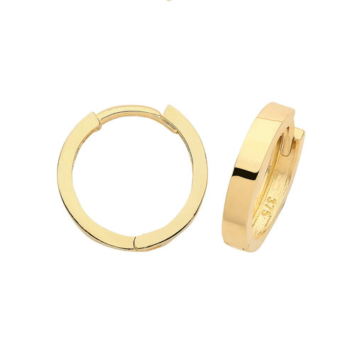 Hinged earrings 9ct yellow - earrings,