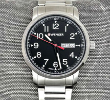 Wenger Swiss 01.1541.107 Attitude Heritage Day/Date Stainless Men's Watch 42mm