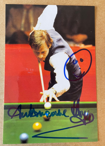 Alex higgins signed snooker - signed,