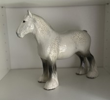 Beswick Horse 818 Shire Mare Grey Gloss Beautiful Example Perfect Condition
