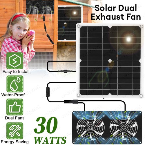 Solar powered fan 12v 30w - powered,