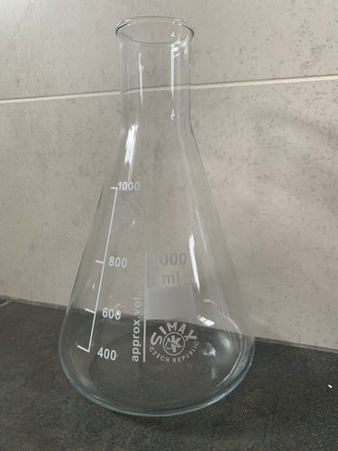 Glass conical flask - glass,