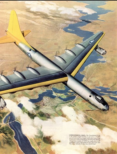 1951 united aircraft b - , b-36