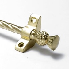 Satin Brass Stair Rods - 3/8"