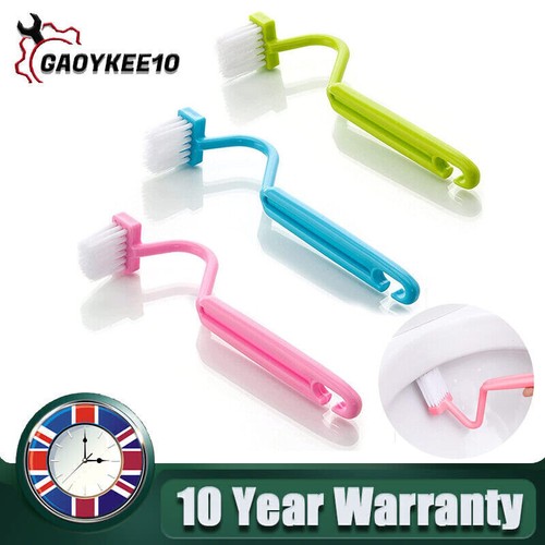 Toilet edge brush - curved, under