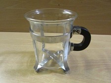 *LOOK* Mint Condition Genuine BODUM Glass & Silver Coffee Cup / Mug