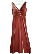 Jenny Yoo English Rose Devon Stretch Velvet Dress 8 Bridesmaid Push Up Maxi Gown