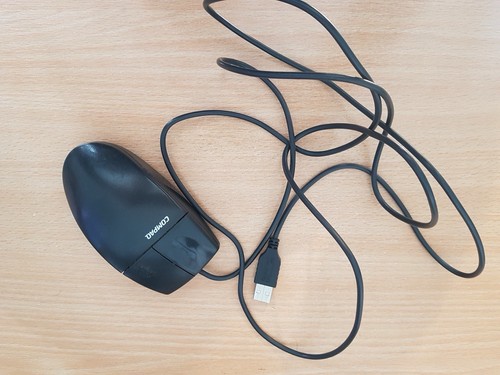 Black compaq button usb - compaq, 2-button