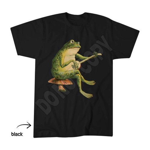 Melancholic vintage frog banjo - vintage,