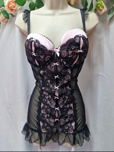 Nwt ann summers pink black - pink,