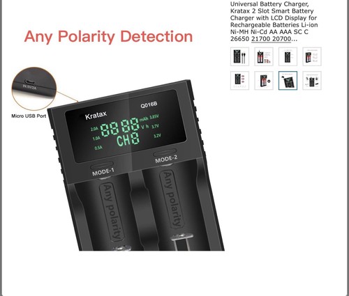 Universal battery charger - universal,