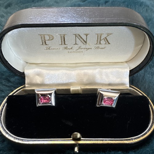 Thomas pink cufflinks - thomas,
