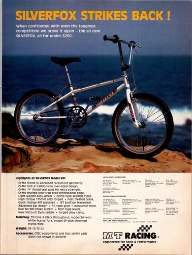1984 silveerfox bike - •,
