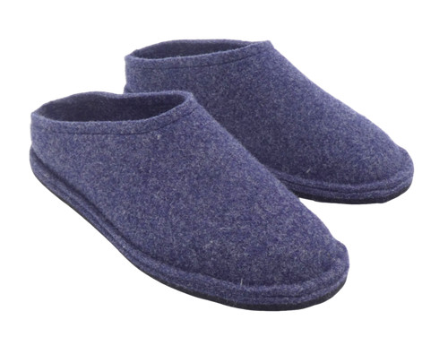 Barefoot shoe wool felt blue - shoe,