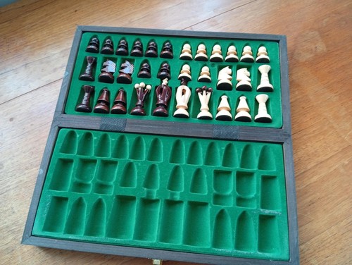 Chess set unique wooden - chess,