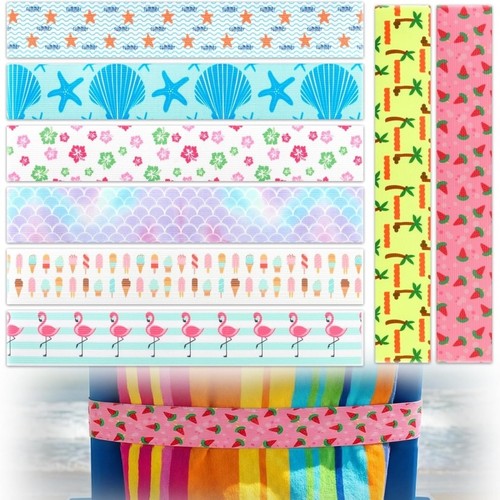 Sunbed strap towel - 8x,