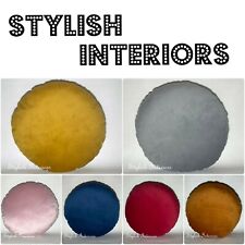 Handmade Soft Round Plush Velvet Cushion Cover Circle Bed Sofa Pillowcase Decor