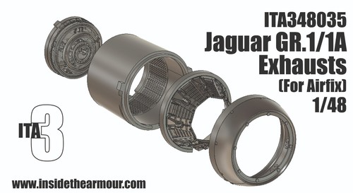 Ita3 jaguar 1 exhausts - 1/48, gr.1