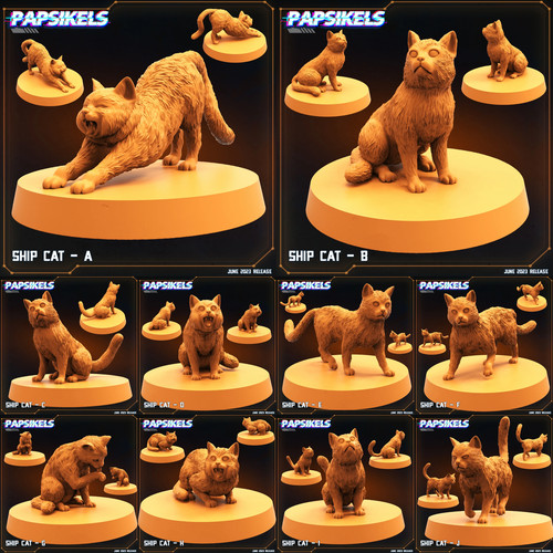 Ships cat miniatures sci fi - ships, |